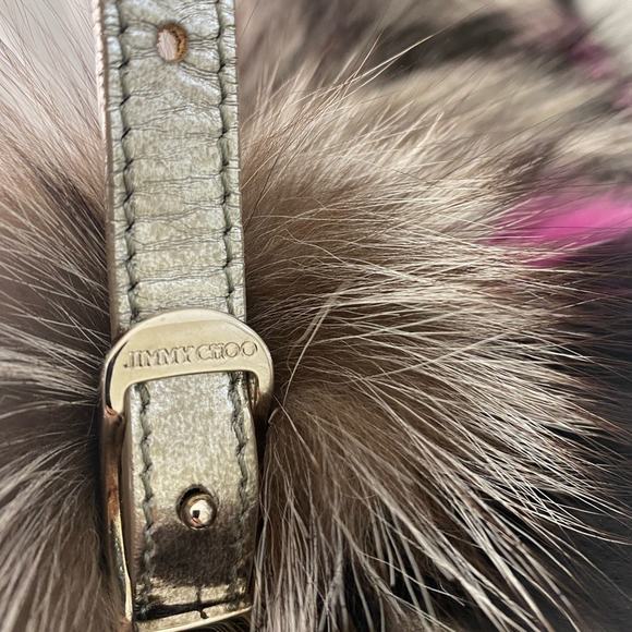 Multicolor Fur and Leather Women's Bag - Picture 5 of 16